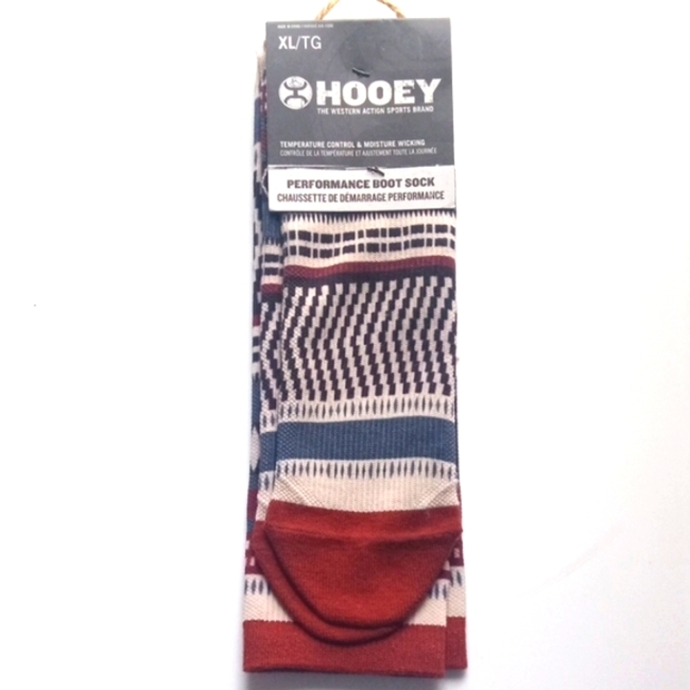 HOOEY Western Graphic Athletic Fit Performance Boot Socks SIZE XL NWT